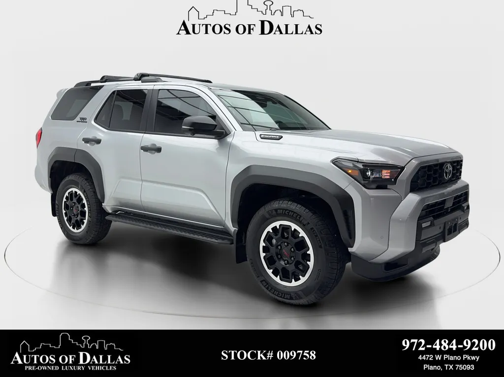 Silver 2025 Toyota 4Runner i-FORCE MAX Hybrid TRD Off Road Premium for sale in Plano, TX