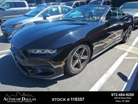 Black 2025 Ford Mustang EcoBoost for sale in Plano, TX