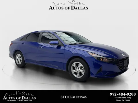 Blue 2021 Hyundai Elantra SE for sale in Plano, TX