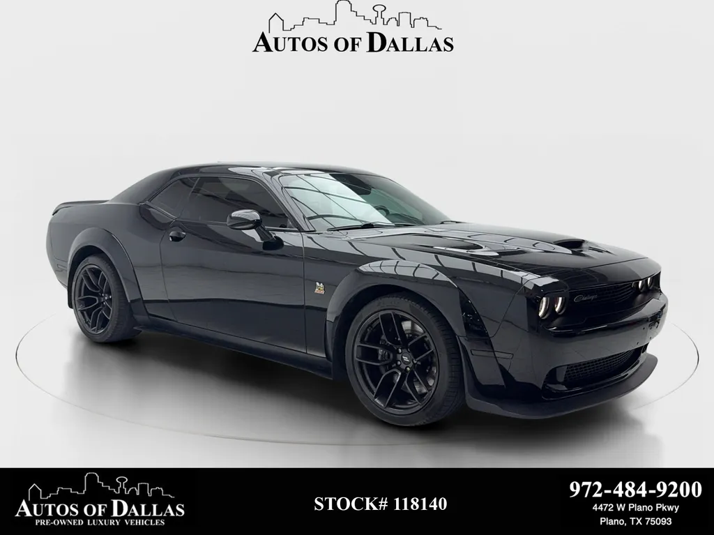 Black 2022 Dodge Challenger R/T Scat Pack Widebody for sale in Plano, TX