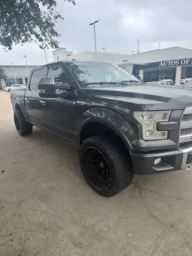 Gray 2016 Ford F-150 Platinum for sale in Plano, TX
