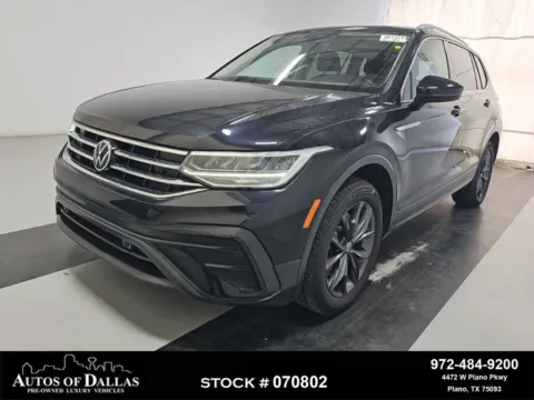 Black 2022 Volkswagen Tiguan 2.0T SE for sale in Plano, TX