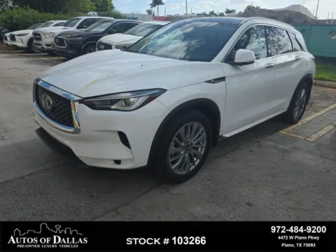 White 2023 INFINITI QX50 LUXE for sale in Plano, TX