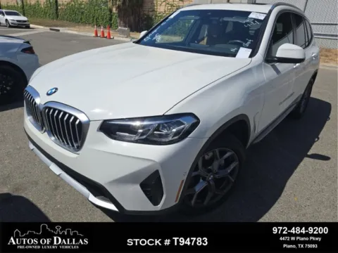 White 2024 BMW X3 sDrive30i for sale in Plano, TX