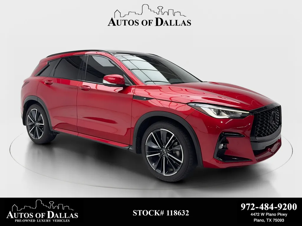 Red 2023 INFINITI QX50 SPORT for sale in Plano, TX