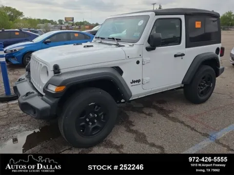 White 2022 Jeep Wrangler Sport for sale in Plano, TX