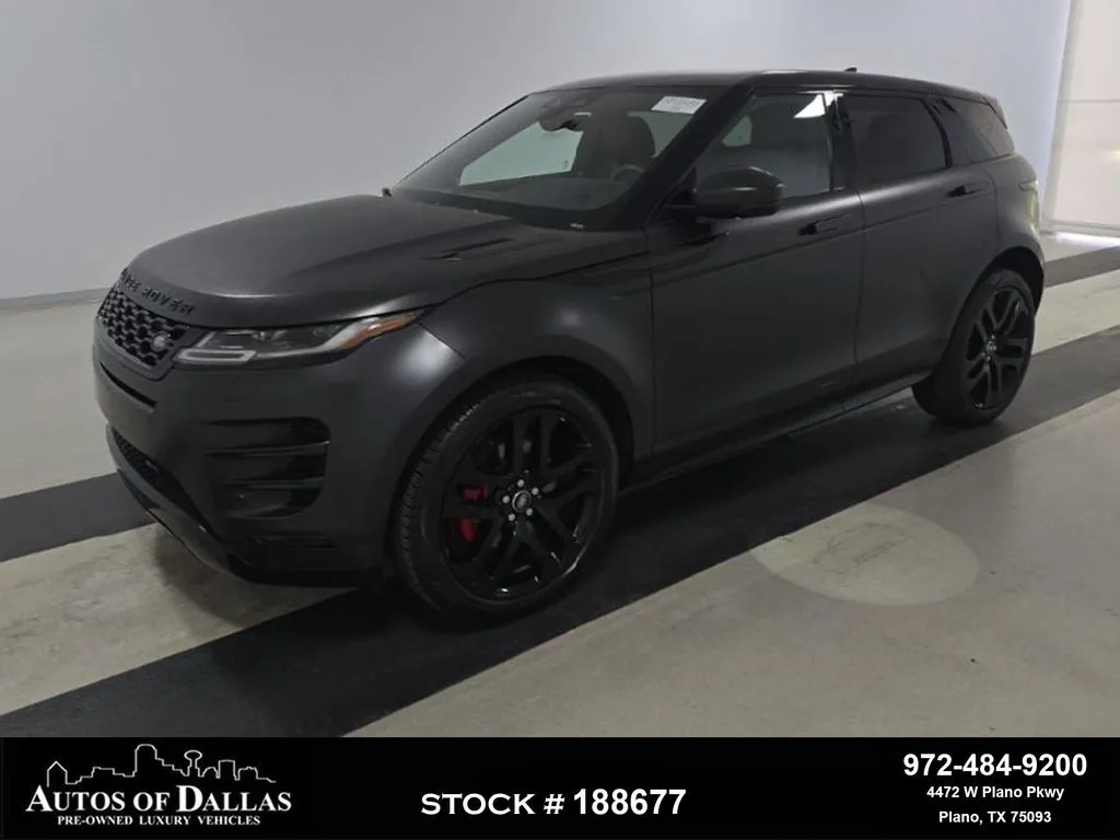 Black 2023 Land Rover Range Rover Evoque R-Dynamic SE for sale in Plano, TX