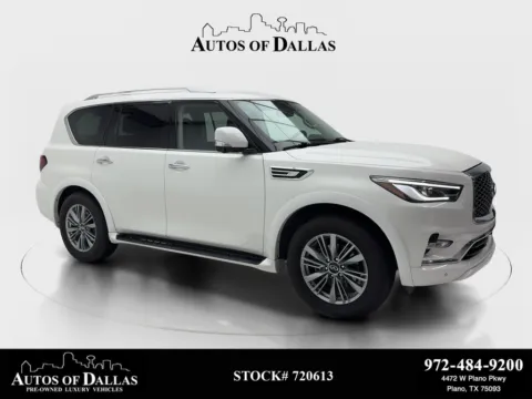 White 2021 INFINITI QX80 LUXE for sale in Plano, TX