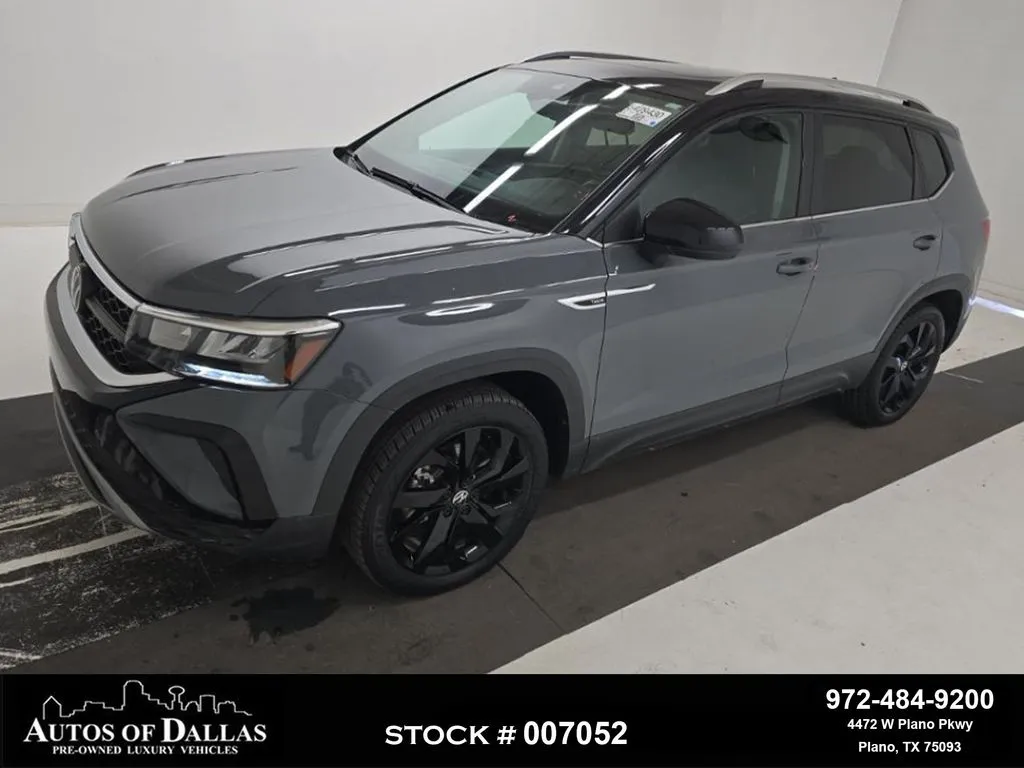 Black 2024 Volkswagen Taos 1.5T SE for sale in Plano, TX