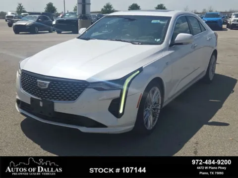 White 2021 Cadillac CT4 Premium Luxury for sale in Plano, TX