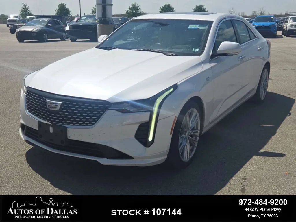 White 2021 Cadillac CT4 Premium Luxury for sale in Plano, TX