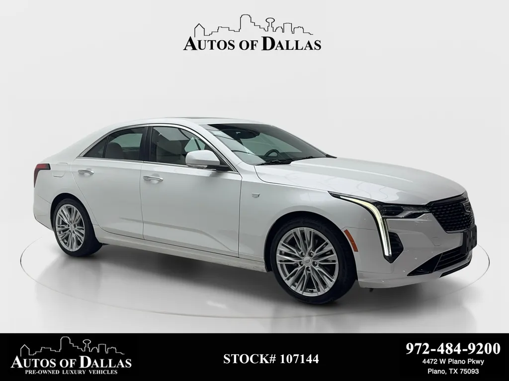 White 2021 Cadillac CT4 Premium Luxury for sale in Plano, TX