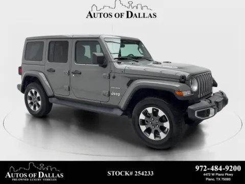 Gray 2022 Jeep Wrangler Unlimited Sahara for sale in Plano, TX