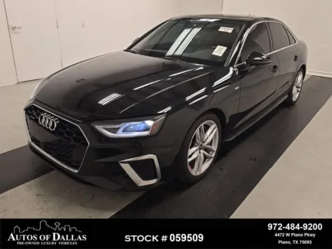 Black 2021 Audi A4 quattro S line Premium 45 TFSI for sale in Plano, TX