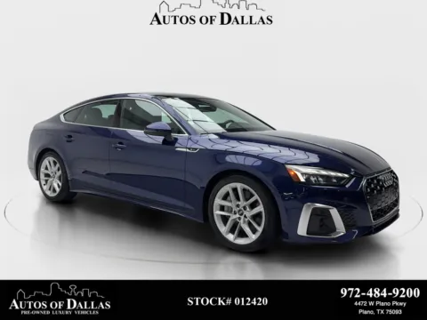 Blue 2023 Audi A5 Sportback 45 S line Premium for sale in Plano, TX