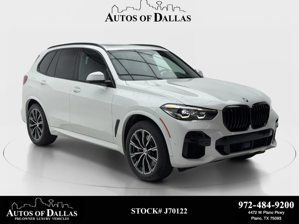 White 2022 BMW X5 M50i M SPORT,NAV,CAM,PANO,CLMT STS,HEADS UP for sale in Plano, TX