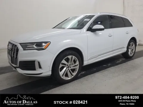 White 2021 Audi Q7 45 Premium Plus for sale in Plano, TX