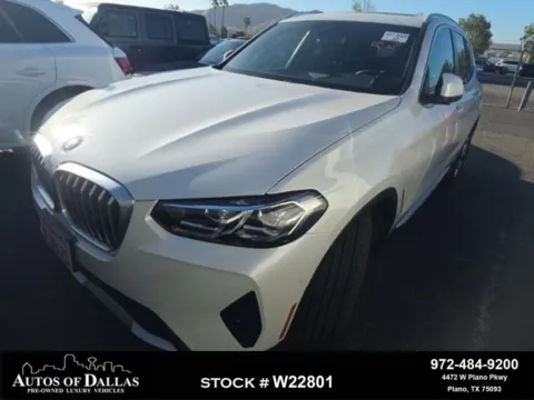 White 2024 BMW X3 sDrive30i for sale in Plano, TX