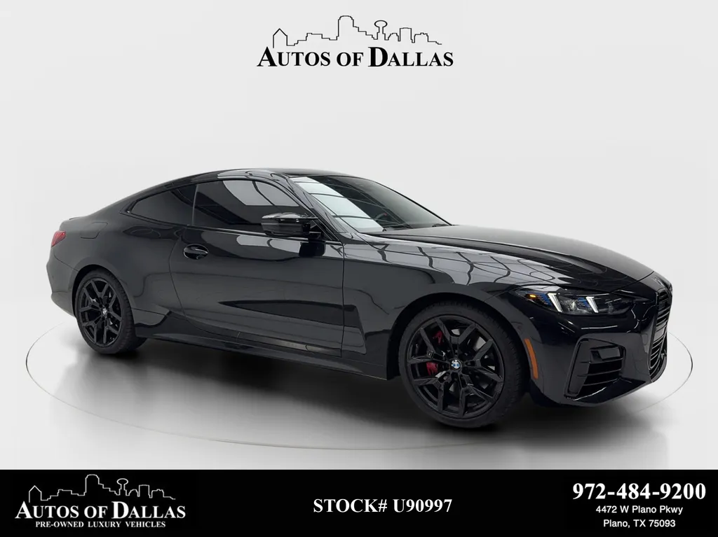 Black 2025 BMW 4 Series M440i xDrive for sale in Plano, TX