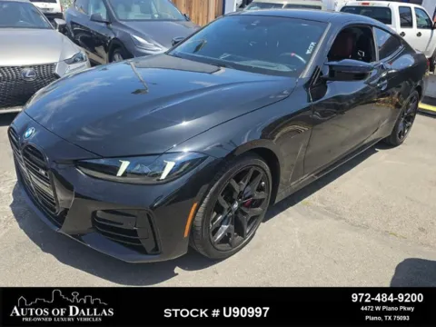 Black 2025 BMW 4 Series M440i xDrive for sale in Plano, TX