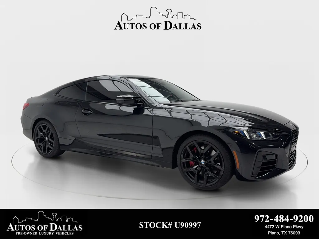 Black 2025 BMW 4 Series M440i xDrive for sale in Plano, TX