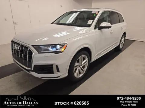 White 2022 Audi Q7 55 Premium Plus for sale in Plano, TX