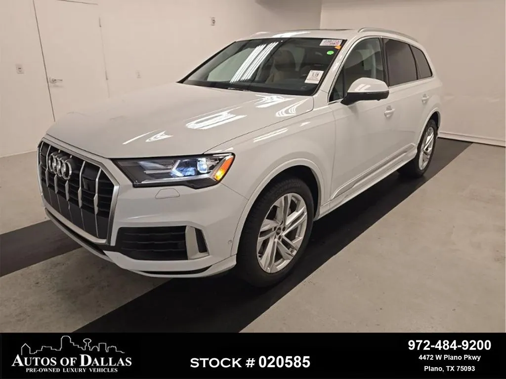 White 2022 Audi Q7 55 Premium Plus for sale in Plano, TX