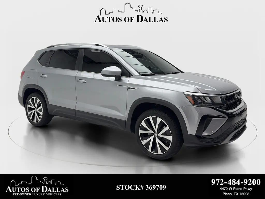 Silver 2023 Volkswagen Taos 1.5T SE for sale in Plano, TX