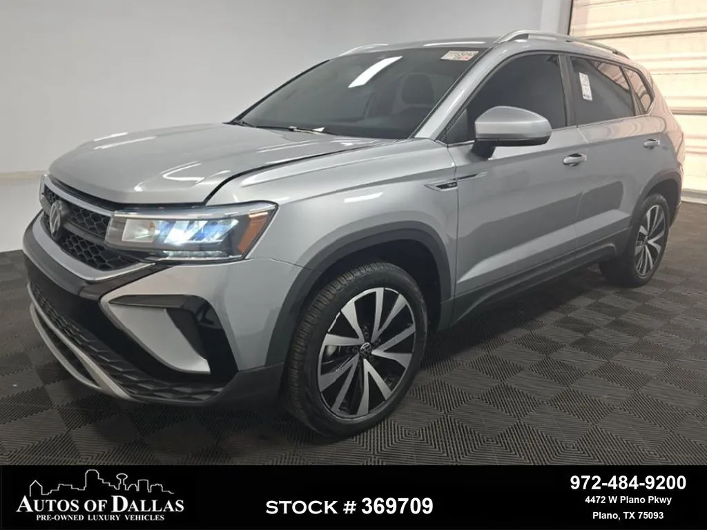 Silver 2023 Volkswagen Taos 1.5T SE for sale in Plano, TX