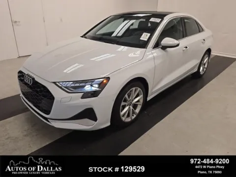 White 2025 Audi A3 40 Premium for sale in Plano, TX