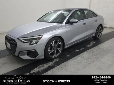 Silver 2023 Audi A3 40 Premium for sale in Plano, TX