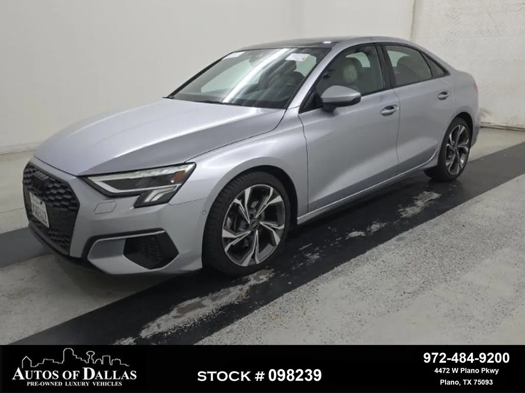 Silver 2023 Audi A3 40 Premium for sale in Plano, TX