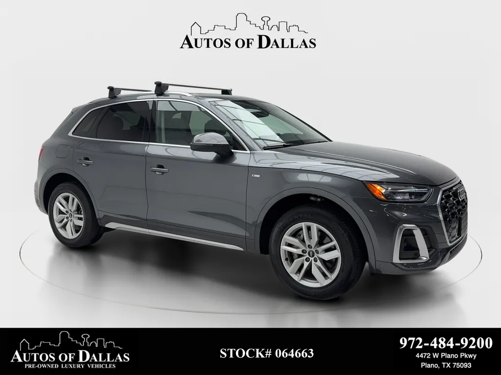 Gray 2022 Audi Q5 45 S line Premium for sale in Plano, TX