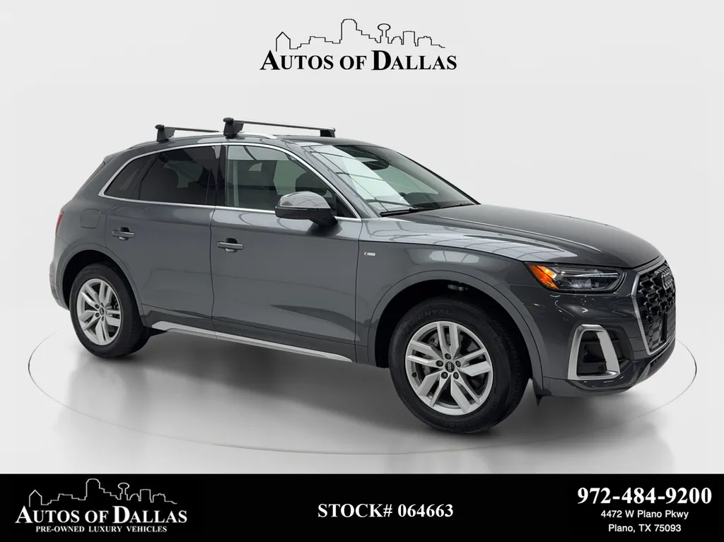 Gray 2022 Audi Q5 45 S line Premium for sale in Plano, TX