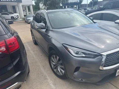 Gray 2022 INFINITI QX50 LUXE for sale in Plano, TX