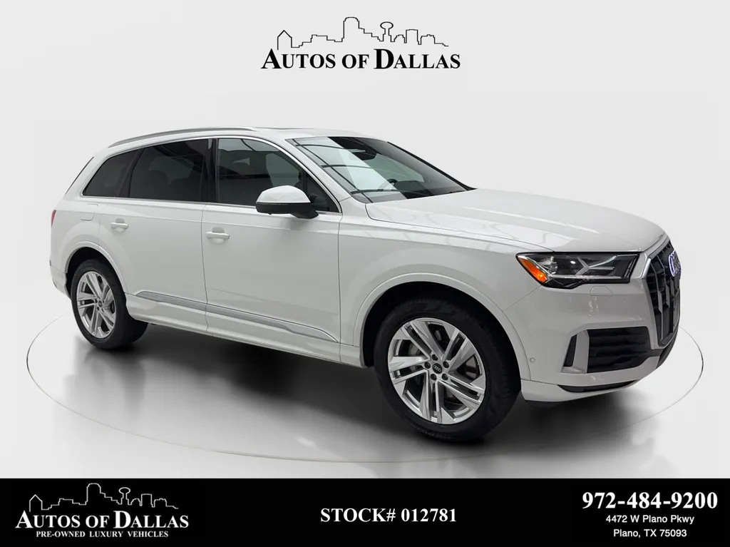 White 2023 Audi Q7 45 Premium for sale in Plano, TX