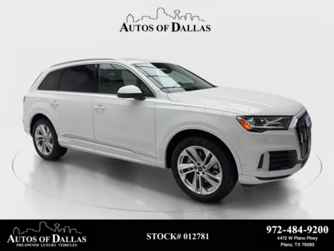 White 2023 Audi Q7 45 Premium for sale in Plano, TX