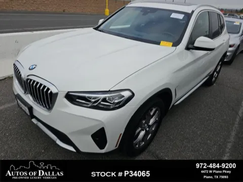 White 2023 BMW X3 sDrive30i for sale in Plano, TX