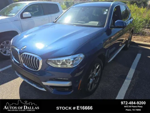 Blue 2021 BMW X3 xDrive30i for sale in Plano, TX