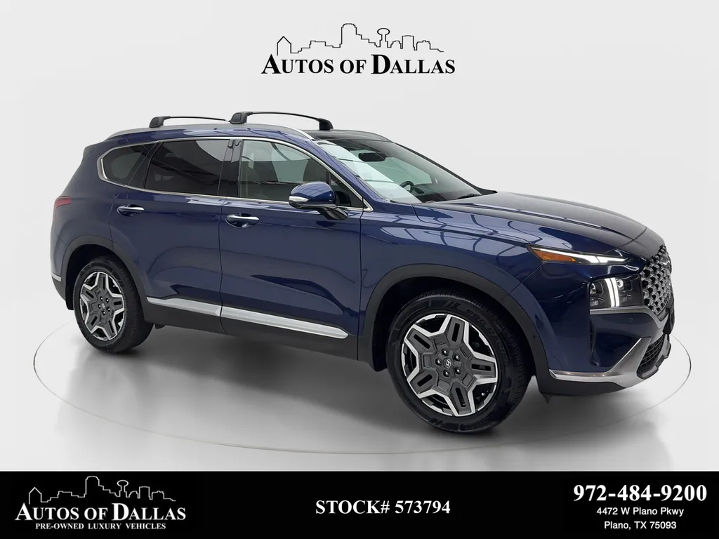 Blue 2023 Hyundai Santa Fe Limited for sale in Plano, TX