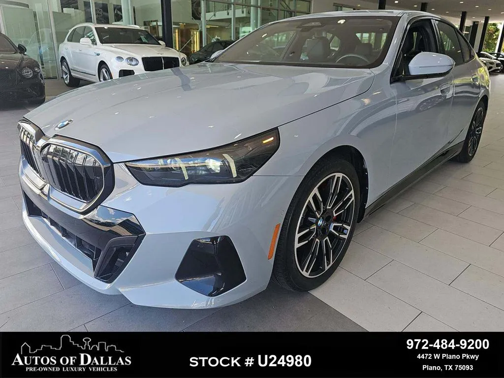 Gray 2025 BMW 5 Series 530i for sale in Plano, TX
