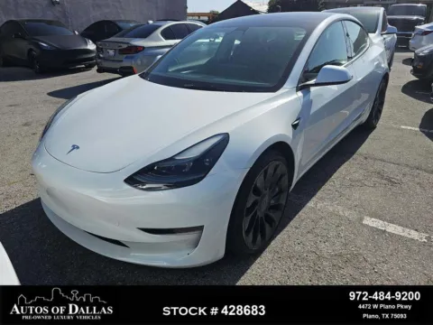 White 2023 Tesla Model 3 Performance for sale in Plano, TX