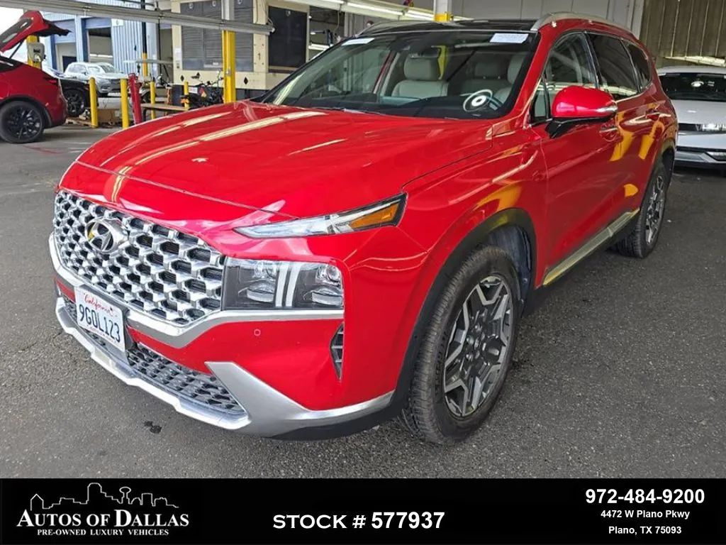 Red 2023 Hyundai Santa Fe Limited for sale in Plano, TX