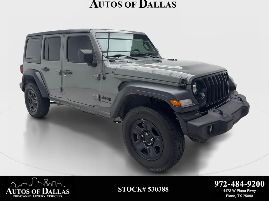 Gray 2023 Jeep Wrangler Sport for sale in Plano, TX