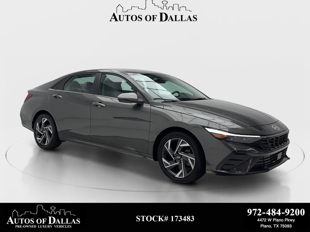 Gray 2025 Hyundai Elantra Hybrid Limited for sale in Plano, TX