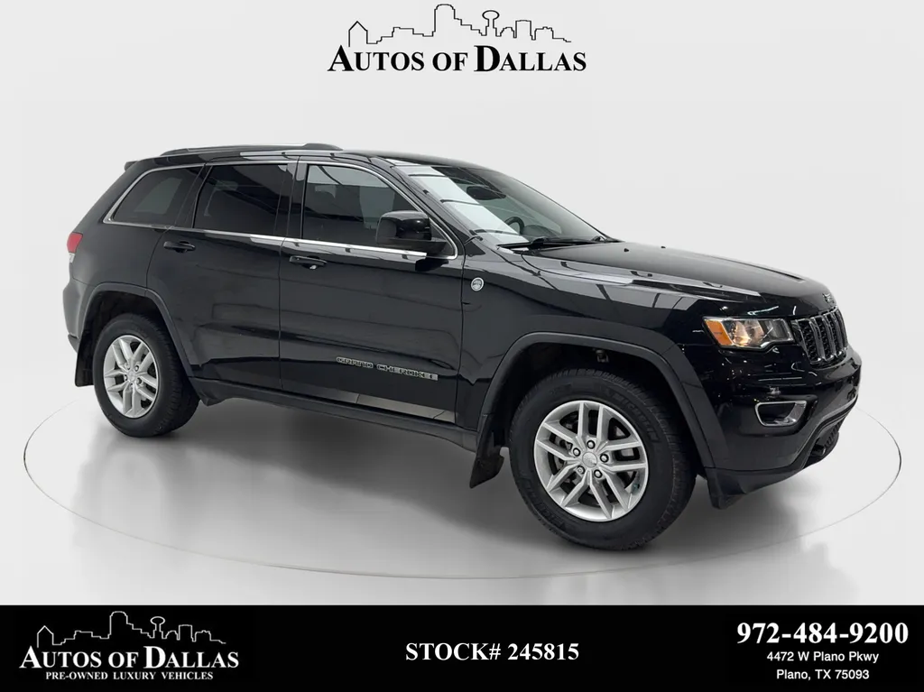Black 2018 Jeep Grand Cherokee Laredo E for sale in Plano, TX