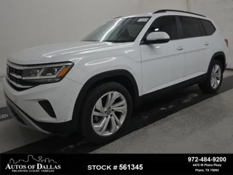 White 2021 Volkswagen Atlas 3.6L V6 SE w/Technology for sale in Plano, TX