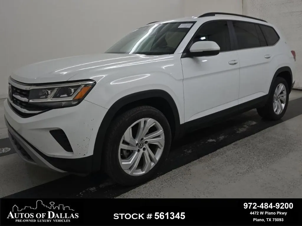 White 2021 Volkswagen Atlas 3.6L V6 SE w/Technology for sale in Plano, TX