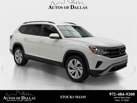 White 2021 Volkswagen Atlas 3.6L V6 SE w/Technology for sale in Plano, TX