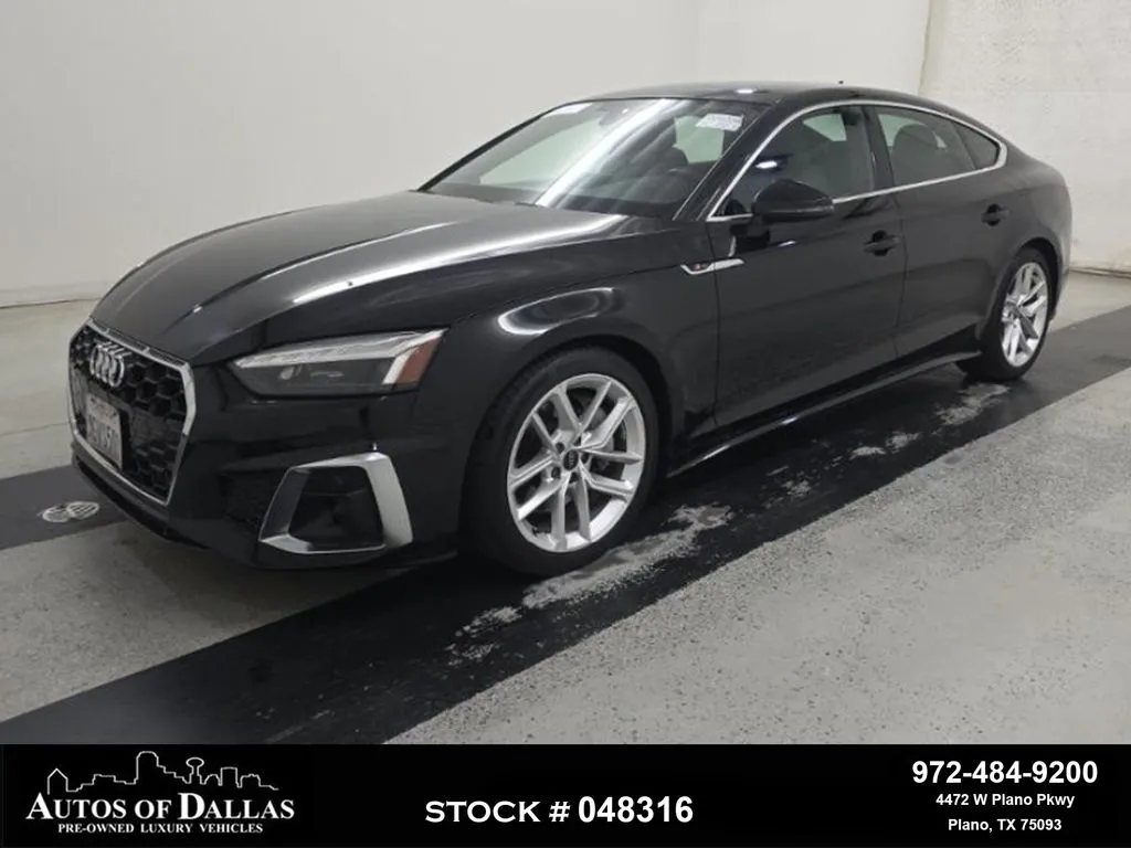 Black 2023 Audi A5 Sportback 45 S line Premium for sale in Plano, TX
